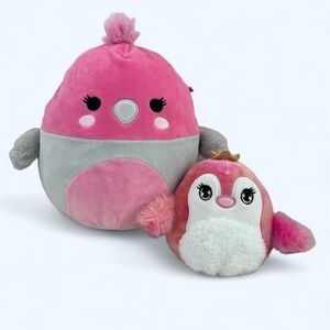2/$30 Squishmallows Jayla the Cockatoo and Princess Penguin Bundle of 2.  OS